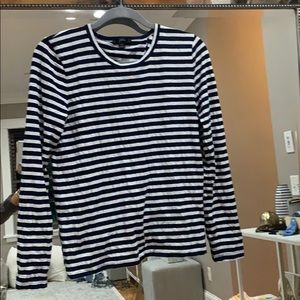 Jcrew Stripped long sleeve tee with knot back
